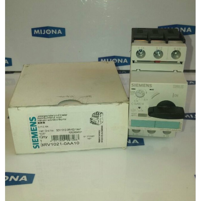 Siemens 3RV1021-0AA10 OVP 0,11-0,16A Siemens 3RV1021-0AA10 OVP 0,11-0,16A