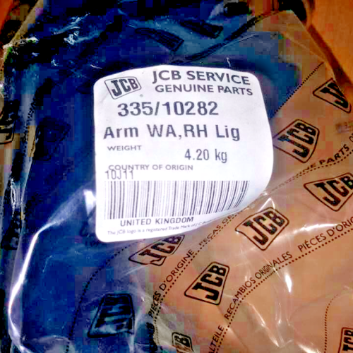 JCB service genuine parts 335/10282 Arm WA RH Lig