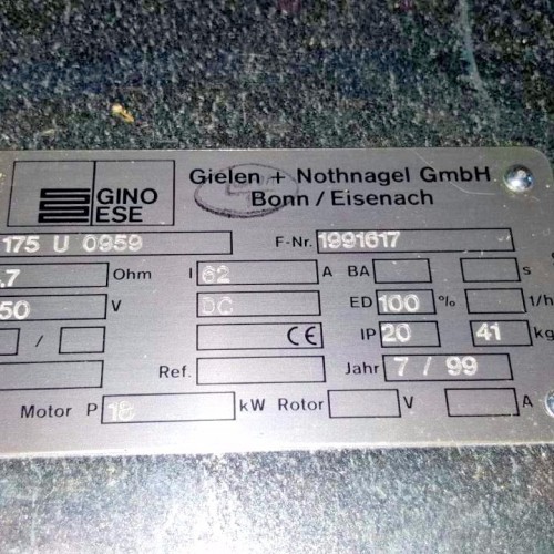 Gino ESE Gielen+Nothnagel Typ 175 U 0959 DC Resistor (new old stock) Gino ESE Gielen+Nothnagel Typ 175 U 0959 DC Resistor (new old stock)