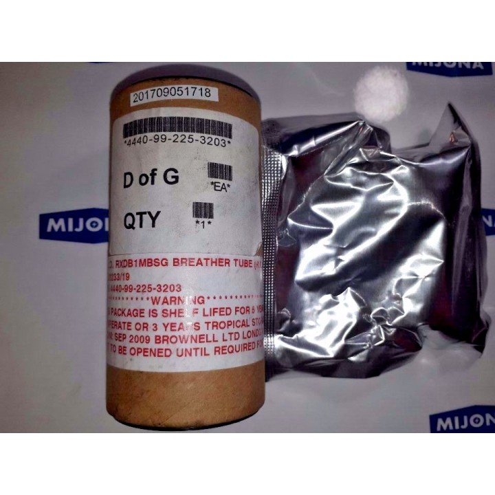 BROWNELL BREATHER DESICCATOR TUBE NSN# 4440-99-225-3203