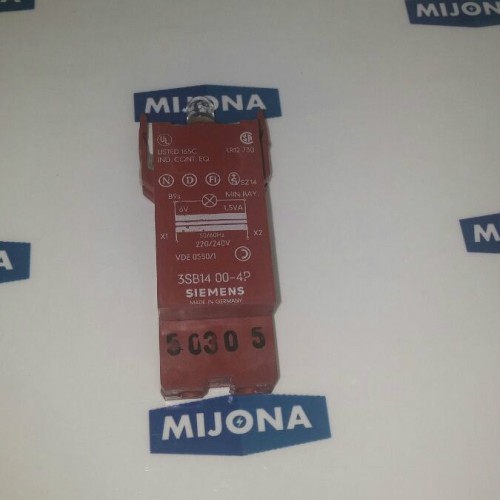 SIEMENS 3SB14 00-4P Lampenfassung TRANSFORMER / LAMP HOLDER