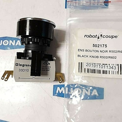 ROBOT COUPE 502175 BLACK KNOB R502/R602 LEGRAND 33D10 10A 320V AC AC15 240V 3A