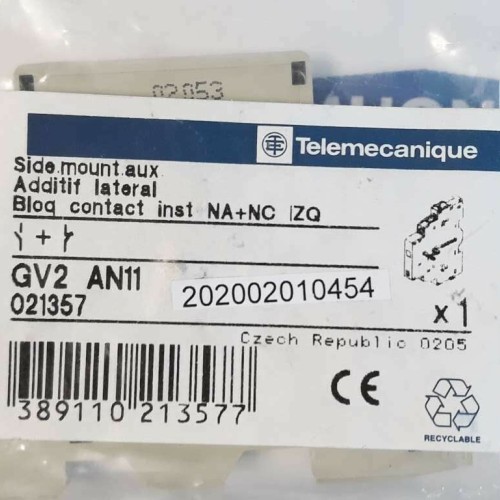Telemecanique GV2 A11 021357 AUXILIARY CONTACT  690V 6A