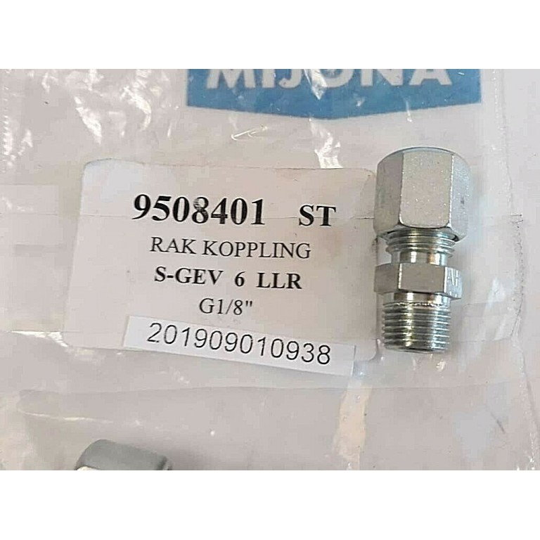 SPECMA COMPONENT S GEV 6 LLR G1/8 Straight coupling Gerade KupplungNEW OLD STOCK SPECMA COMPONENT S GEV 6 LLR G1/8 Straight coupling Gerade KupplungNEW OLD STOCK