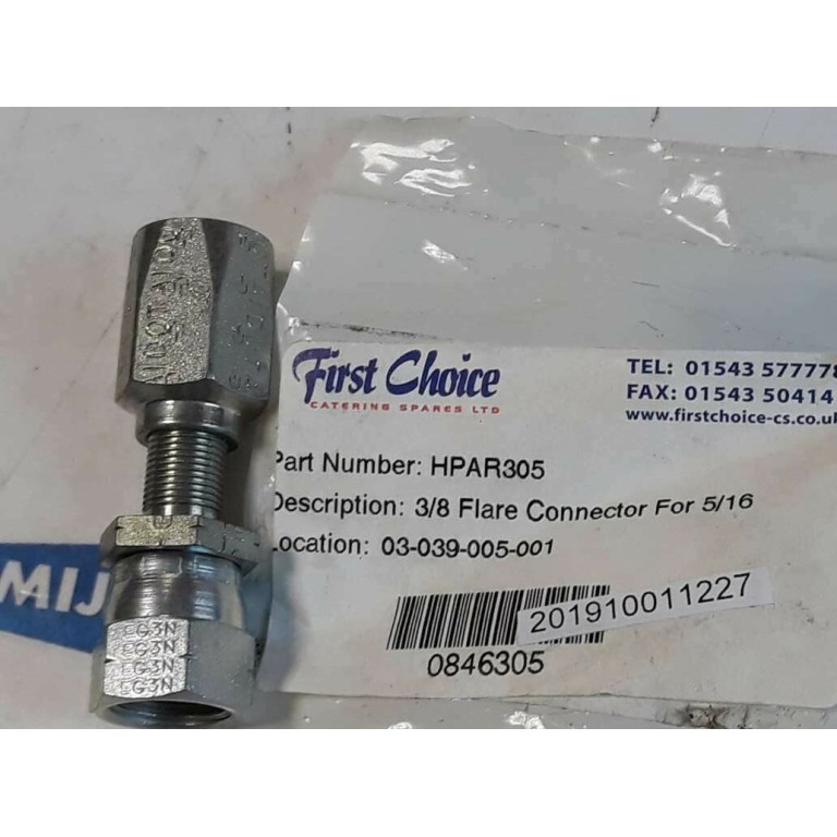 SAE OBN 3/8 Flare connector for 5/16 EG3N EJ3D AIDOTAIDOT