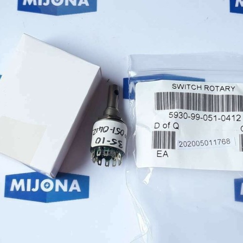 ABM BE 35 10 ROTARY SWITCH NSN 5930 99 051 0412 (New old stock)