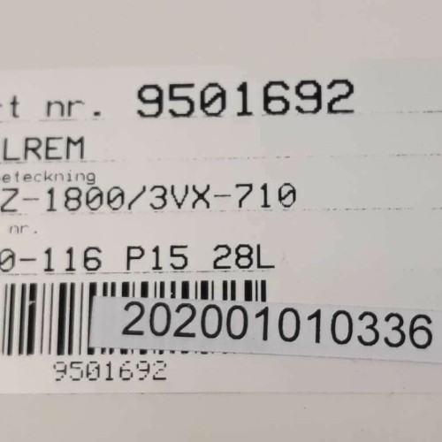 OPTIBELT Super X POWER M=S XPZ 1800 3VX 710 Gürtel belt ISO 1813 (New old stock)