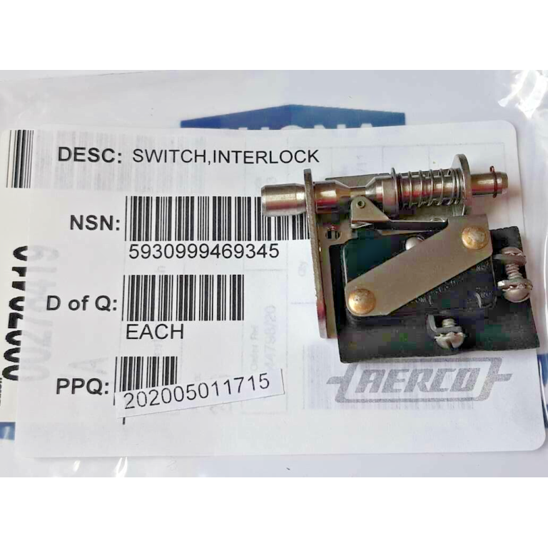 AERCO 2AC6 6848 MICRO SWITCH FREEPORT ILL door INTERLOCK SWITCH