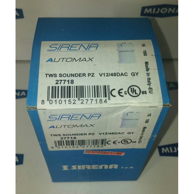 Sirena Automax TWS sounder PZ V12/48DAC 27718