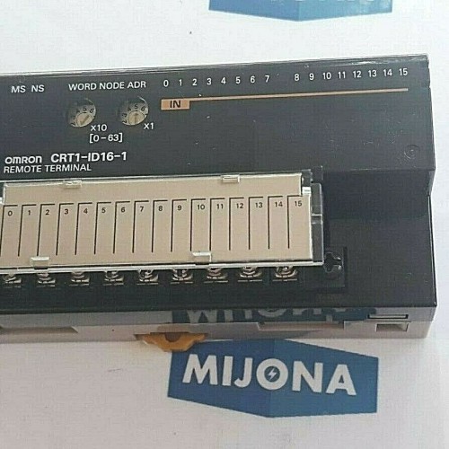 OMRON CRT1 ID16 1 Input Module remote terminal DC 24V 0,06A IN: DC 24V 6mA