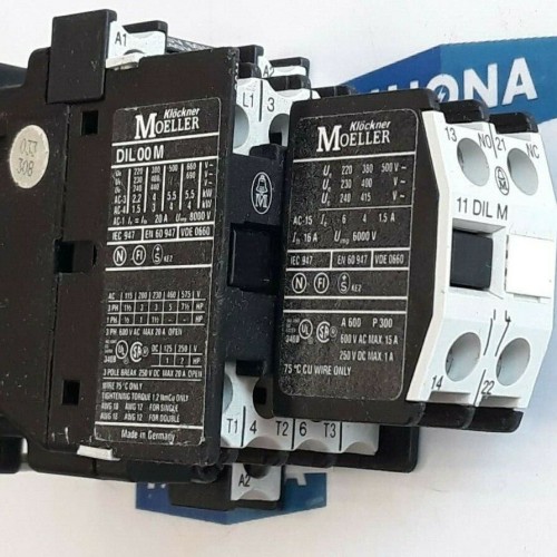 Klöckner Moeller DIL 00 M COIL 230V 50HZ 240V 60HZ Auxiliary Contact 11 DIL M