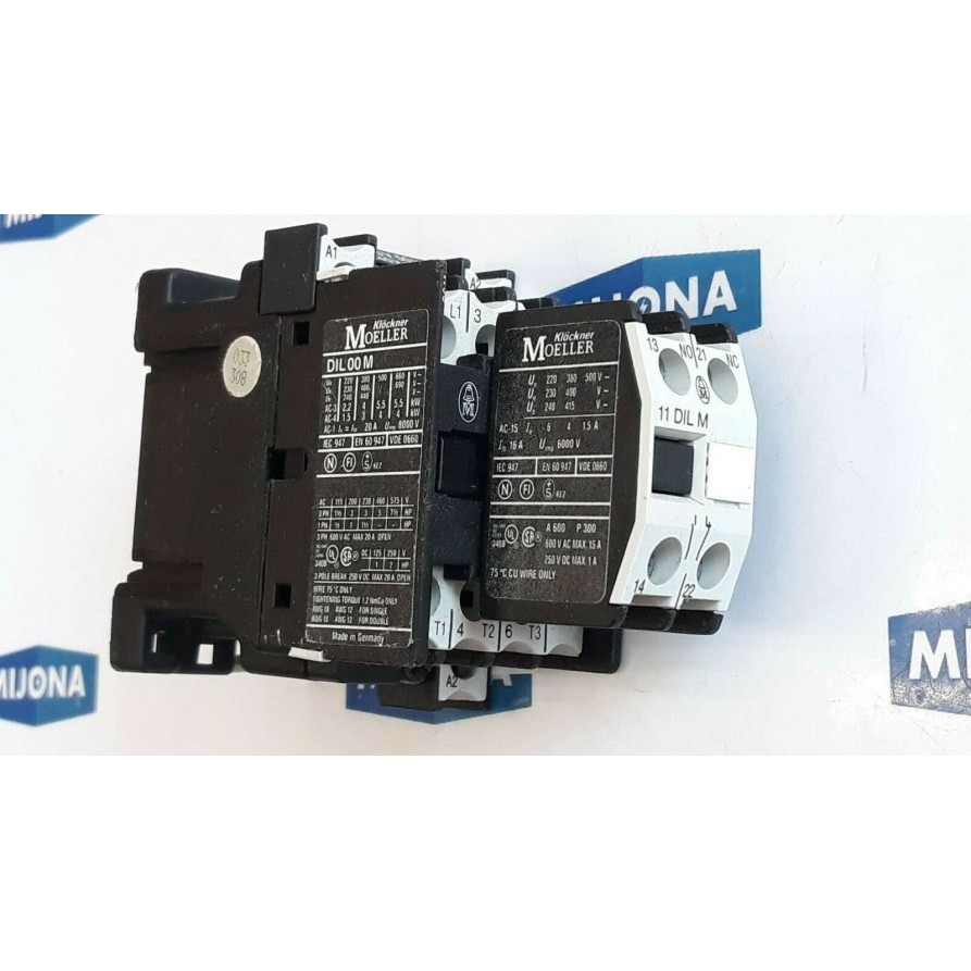 Klöckner Moeller DIL 00 M COIL 230V 50HZ 240V 60HZ Auxiliary Contact 11 DIL M