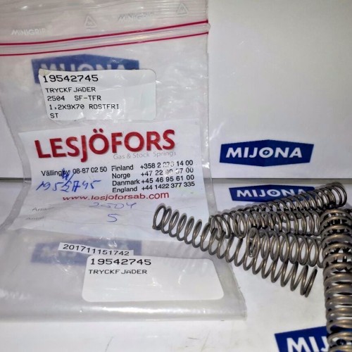 LESJÖFORS Fahrwerksfeder 2504 sf-tfr 19542745 (Preis pro 5 Stück) LESJÖFORS Fahrwerksfeder 2504 sf-tfr 19542745 (Preis pro 5 Stück)