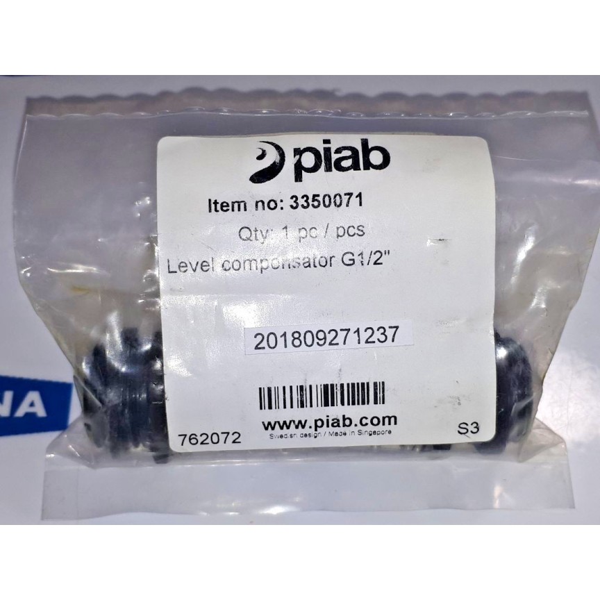 Piab 3350071 level compensator G1/2 Piab 3350071 level compensator G1/2