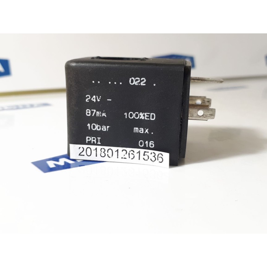 Wabco Solenoid Coil 24V 87mA PRI 016 10bar 8mm