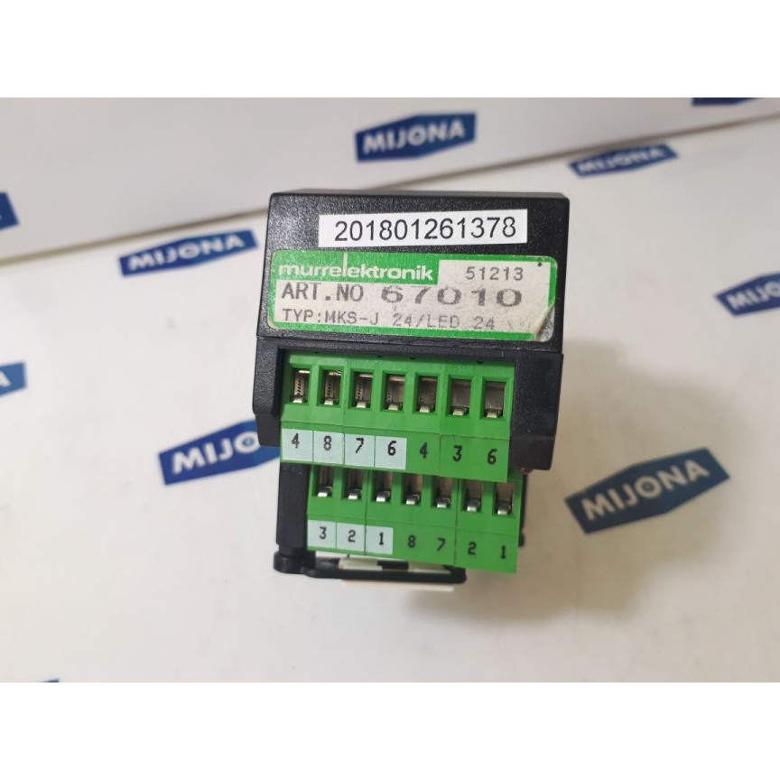 Murrelektronik Relaissockel DC24V mit LED Typ: 67010