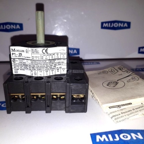 Moeller P1-25/E-RT/N switch disconnector (new old stock) Moeller P1-25/E-RT/N switch disconnector (new old stock)