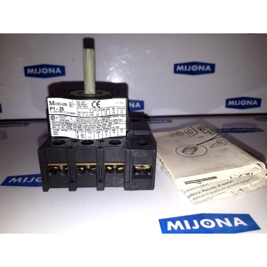 Moeller P1-25/E-RT/N switch disconnector (new old stock)