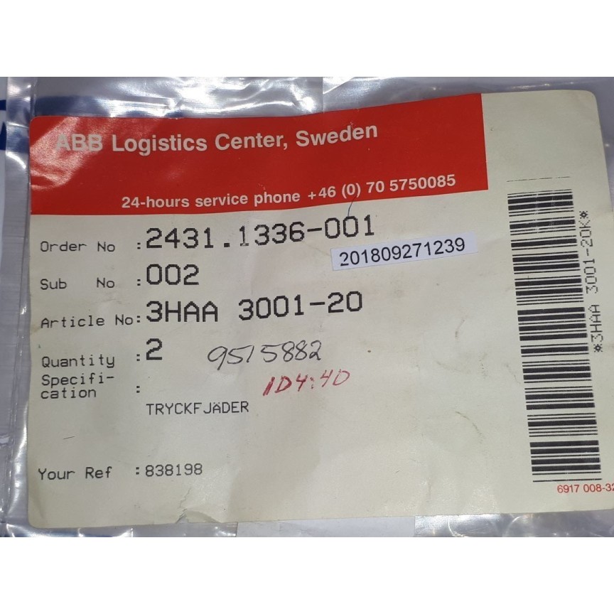 ABB 3HAA 3001-20