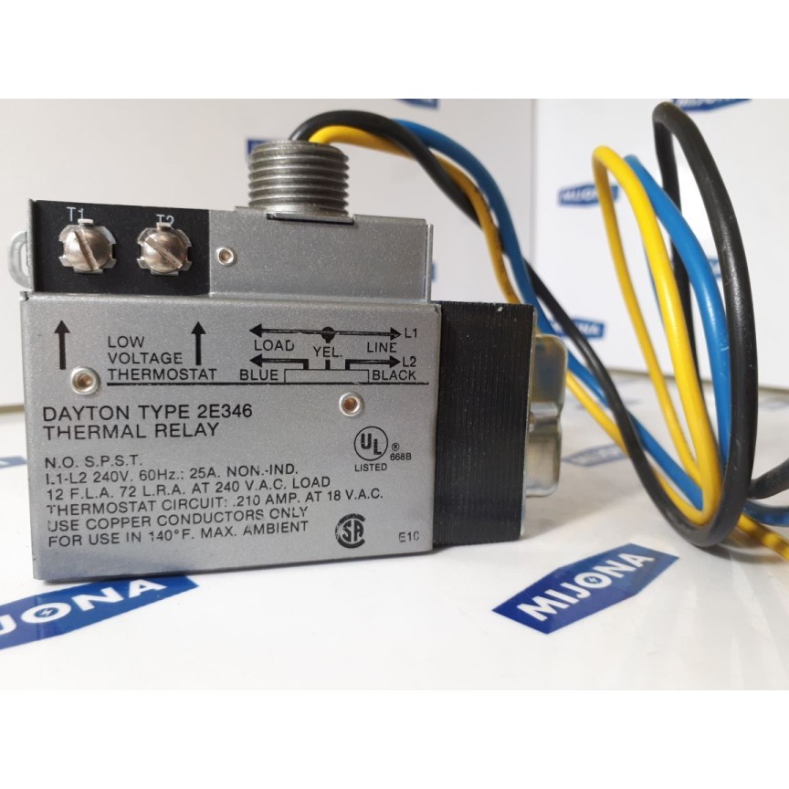 Dayton automatic controls 2E346 Relay Electric Heat