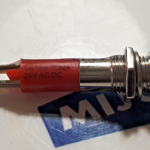 Detas LED  24V DC/AC 705241 IP55 red Diod 5mm/10mm (new old stock)
