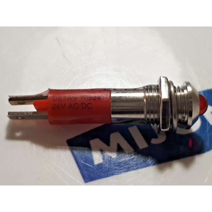Detas LED  24V DC/AC 705241 IP55 red Diod 5mm/10mm (new old stock)