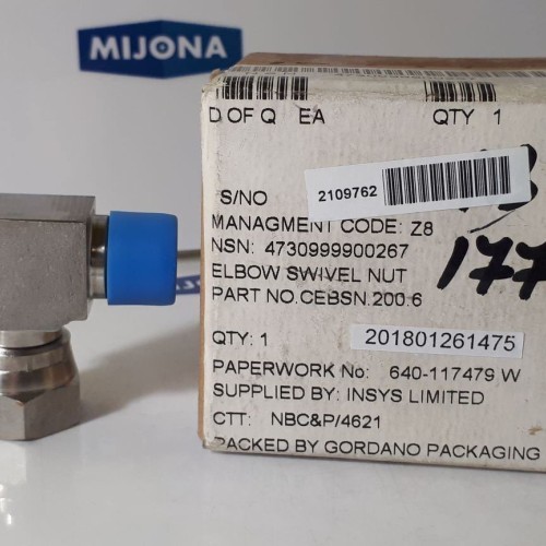 Elbow swivel nut CEBSN 200.6