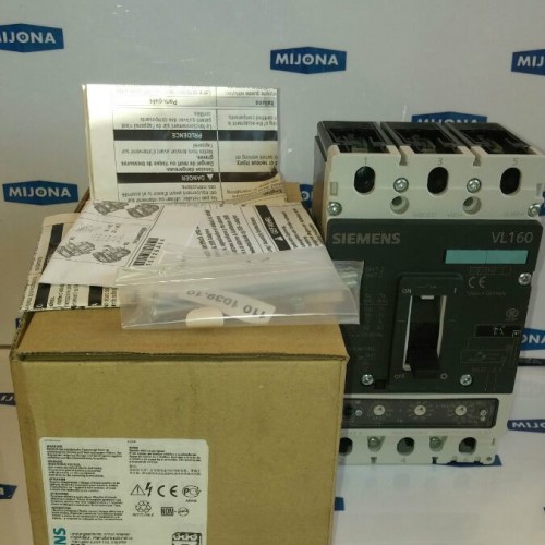 Siemens 3VL2716-2AS33-0AB1 3P 160A 70kA 415V AC CIRQUIT BREAKER Siemens 3VL2716-2AS33-0AB1 3P 160A 70kA 415V AC CIRQUIT BREAKER