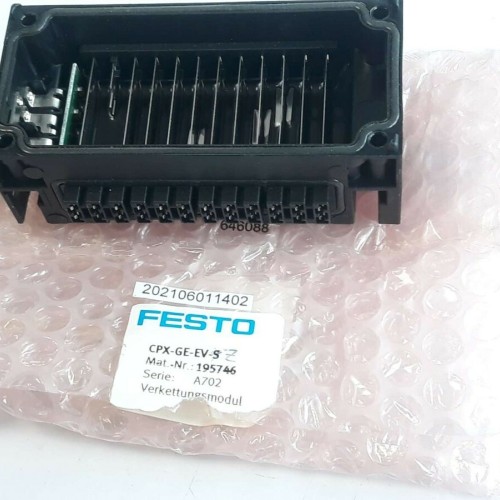 Festo CPX GE EV Z Verkettung modul 195744 Chaining module NEW OLD STOCK Festo CPX GE EV Z Verkettung modul 195744 Chaining module NEW OLD STOCK