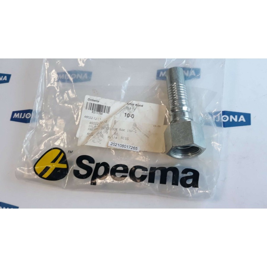 SPECMA HYDRAULIC OIL8 12 PRESSN INTERLOCK RAK INV G 46022 12 12 NEW OLD STOCK
