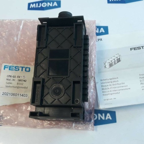 Festo CPX GE EV S Verkettung modul 195746 Chaining module NEW OLD STOCK Festo CPX GE EV S Verkettung modul 195746 Chaining module NEW OLD STOCK