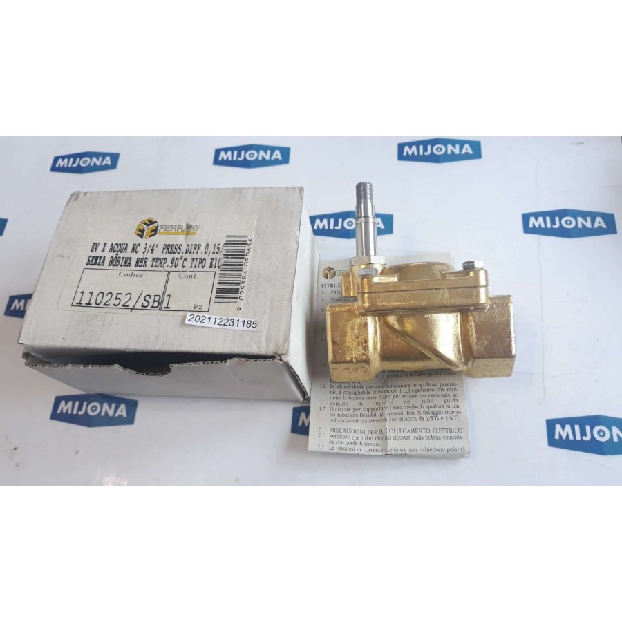 FERRARI BV X ACOUA NC 3/4 PRESS DIFF 0.15 110252 SB1 P16 107B P16B NEW OLD STOCK FERRARI BV X ACOUA NC 3/4 PRESS DIFF 0.15 110252 SB1 P16 107B P16B NEW OLD STOCK
