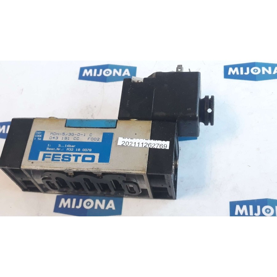 Festo MDH 5 3G D 1 C  3-16BAR  043 191 CCSolenoid Valve