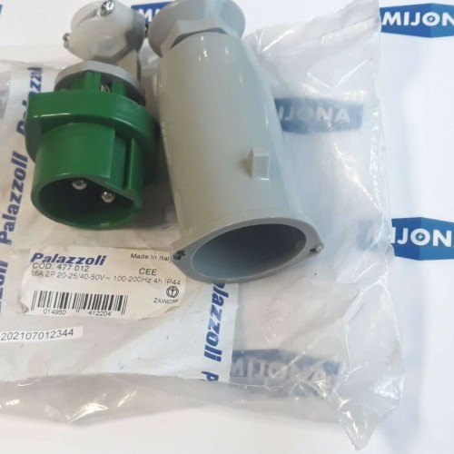 Palazzoli 477 012 16A 2P 20 25/40 50V 100 200Hz parts IP44 CEE (NEW OLD STOCK)