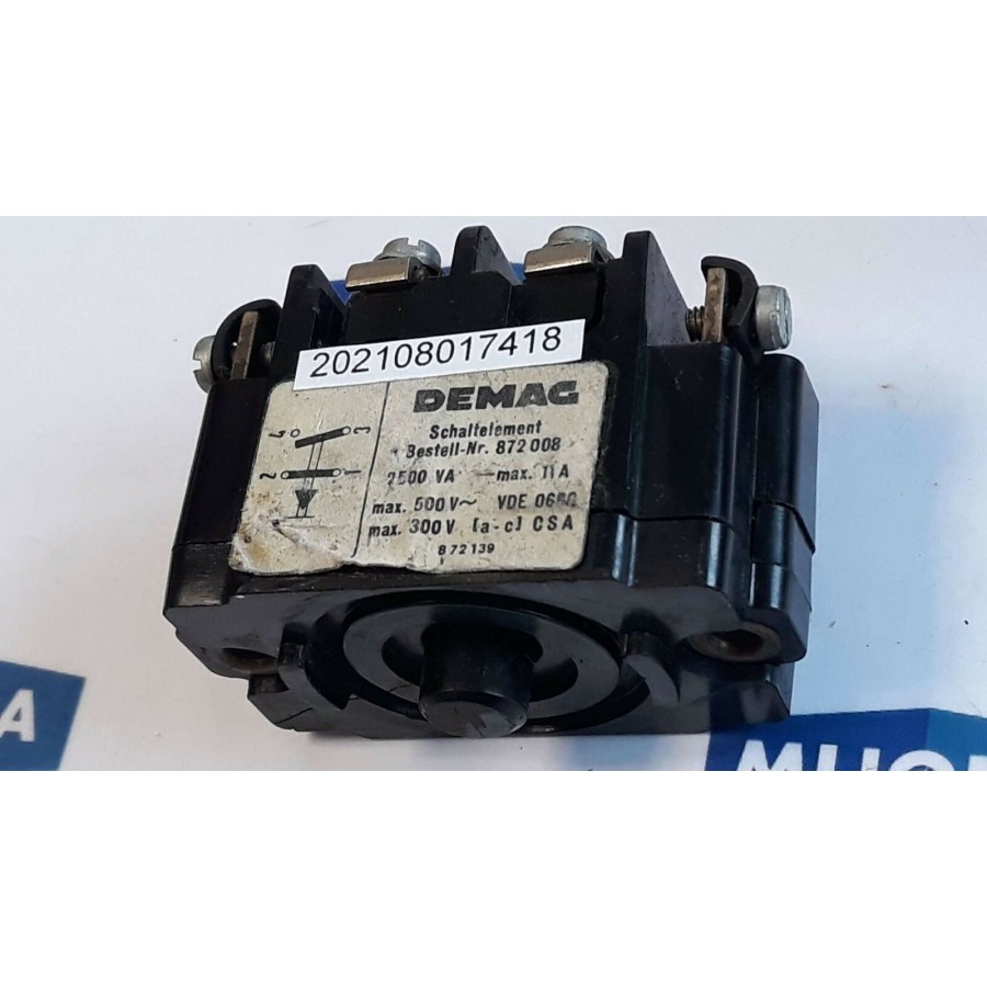 DEMAG Schaltelement  Schalt-Element Kran-Schalter 872 008 2500VA 11A 500V 300V