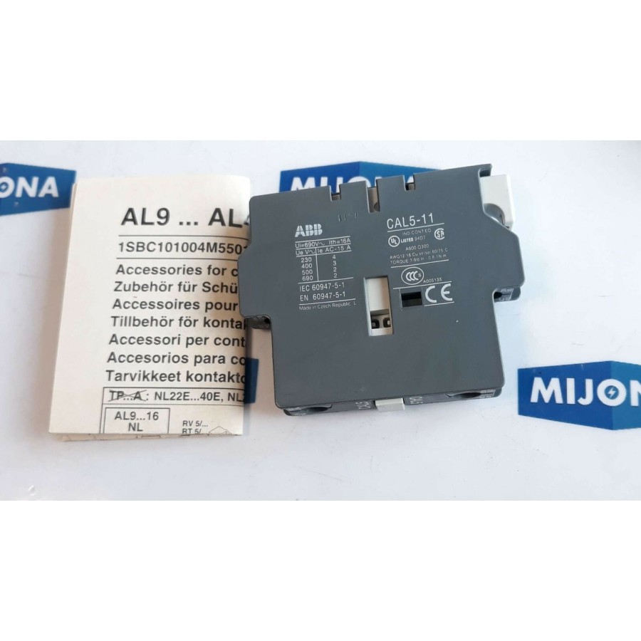 ABB CAL5 11 1SBN010020R1011 AUXILIARY CONTACT HILFSSCHALTER ABB CAL5 11 1SBN010020R1011 AUXILIARY CONTACT HILFSSCHALTER
