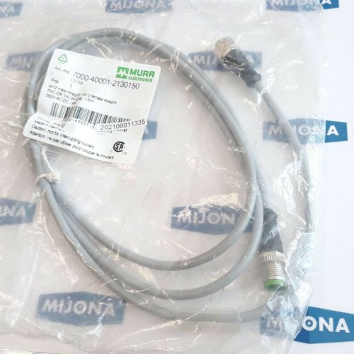 Murr Elektronik 7000 40001 2130150 M12 FEMALE MALE STRAIGHT cable 1,5m Murr Elektronik 7000 40001 2130150 M12 FEMALE MALE STRAIGHT cable 1,5m