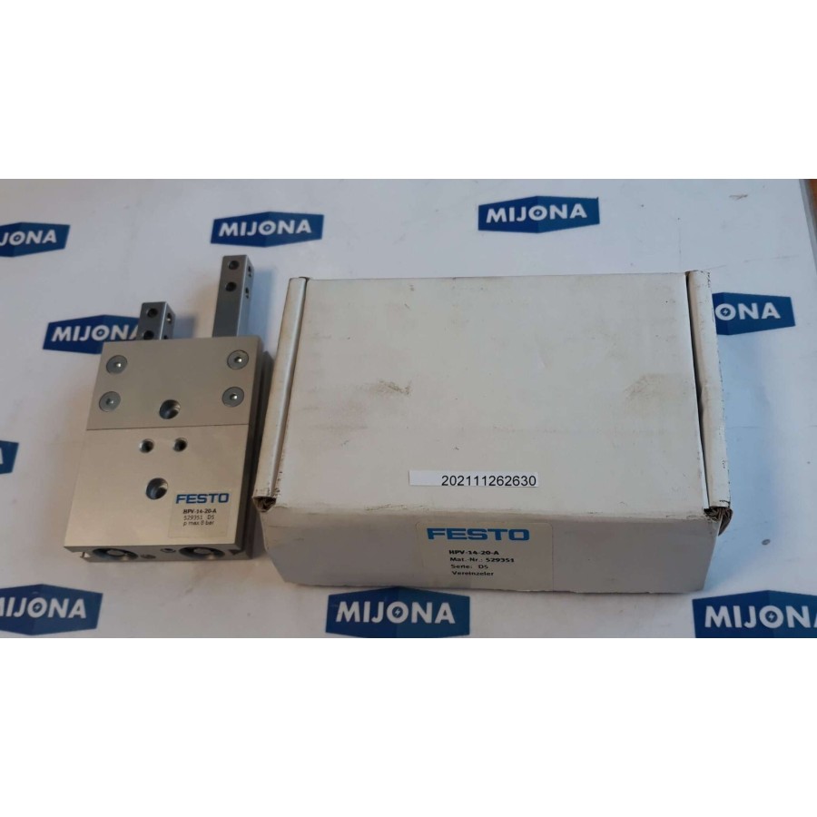 Festo HPV 14 20A 529351 8BAR VEREINZELER SEPARATOR new old stock