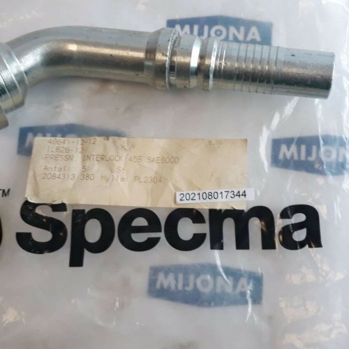 SPECMA HYDRAULIC 46641 12 12 IL626 12 INTERLOCK 45B SAE6000 2084313NEW OLD STOCK