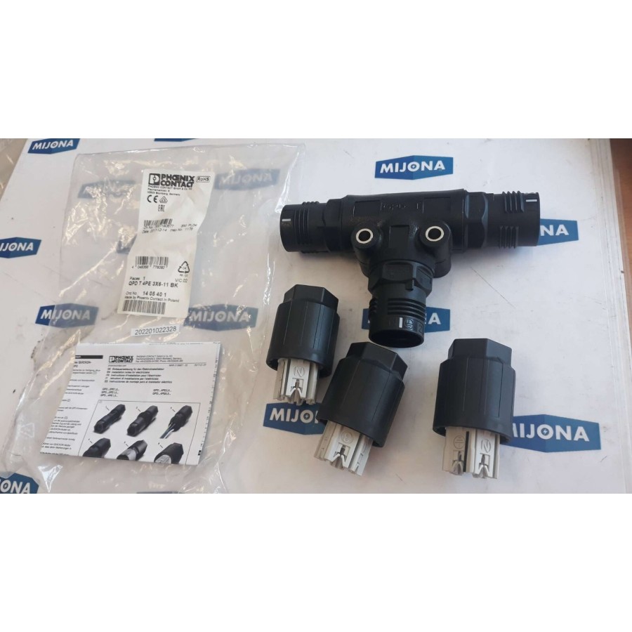 Phoenix Contact QPD T 4PE 3X6 11 BK  1405401 CABLE CONNECTION NEW OLD STOCK