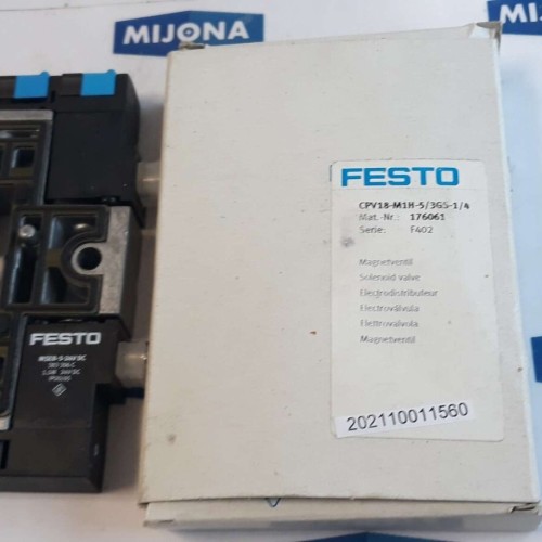 Festo CPV18 M1H 5 3GS 1 4 176061 Magneventil solenoid valve NEW OLD STOCK