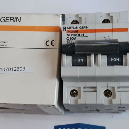 Merlin Gerin Multi9 NC100LH C10A 400V 50kA CIRCUIT BREAKER 2POL NEW OLD STOCK