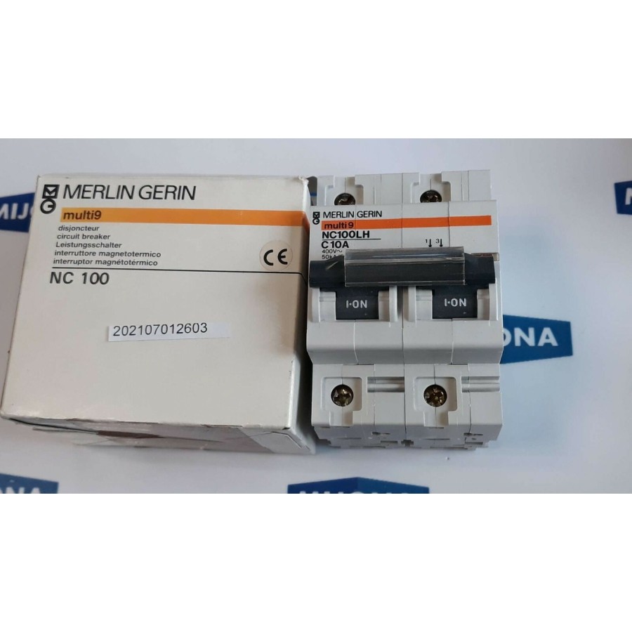 Merlin Gerin Multi9 NC100LH C10A 400V 50kA CIRCUIT BREAKER 2POL NEW OLD STOCK