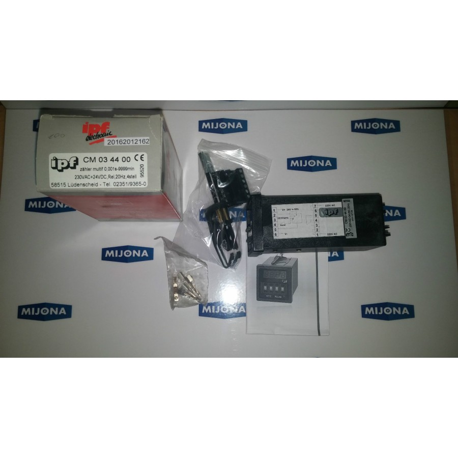 IPF ELECTRONIC Impulszähler CM034440 Multifunktion-Zähler 230VAC 20Hz 4stell