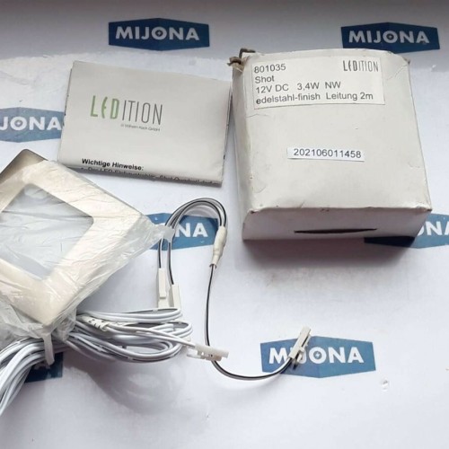 LEDITION 801035 SHOT 12V DC 3,4W NW edelstahl finisch leitung 2m