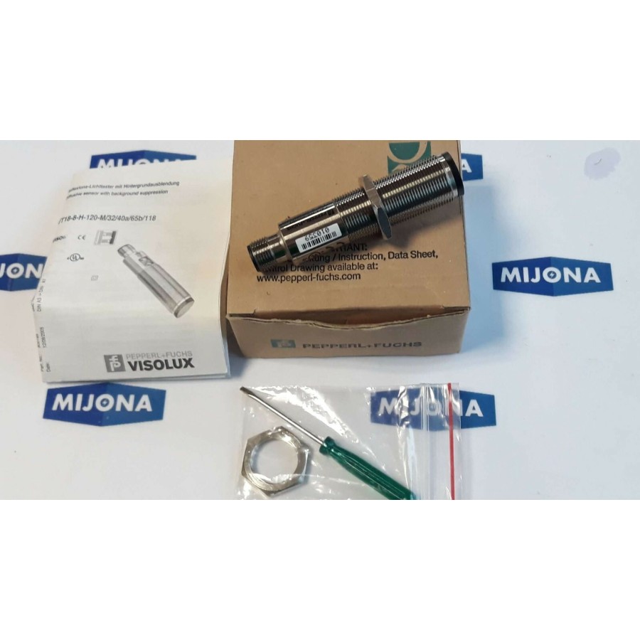 VISOLUX  PEPPERL+FUCHS GLV12 6 37 40b 115 PHOTOELECTRIC SENSOR  (new old stock)