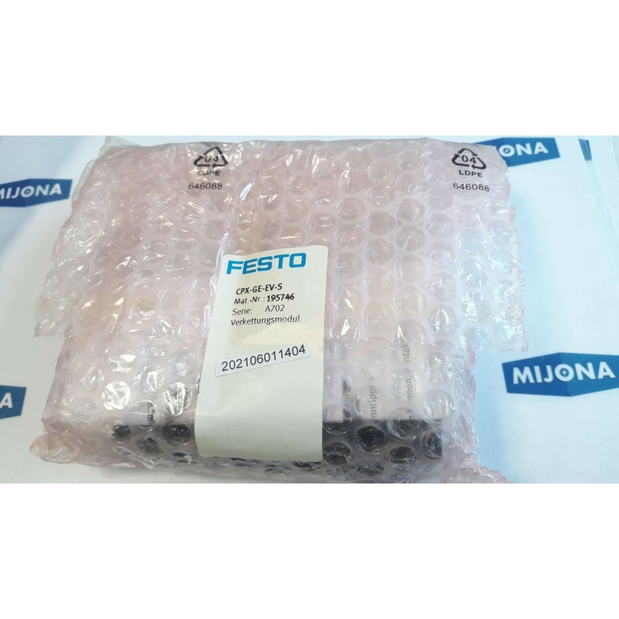 Festo CPX GE EV S Verkettung modul 195746 Chaining module Festo CPX GE EV S Verkettung modul 195746 Chaining module
