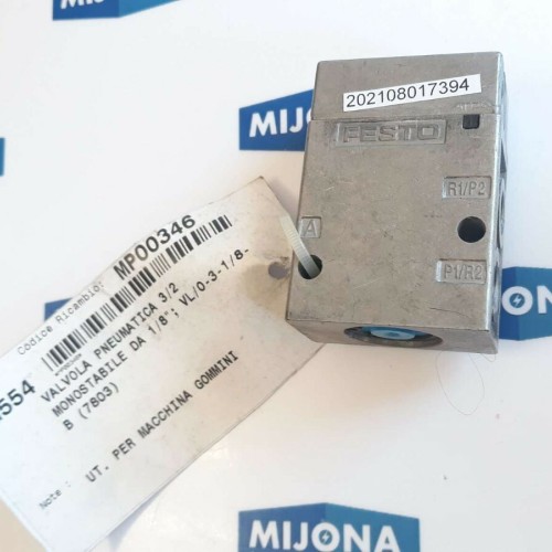 Festo 7803 VL/O-3-1/8-B pneumatic valve 7803 VL O 3 1 8 B Festo 7803 VL/O-3-1/8-B pneumatic valve 7803 VL O 3 1 8 B