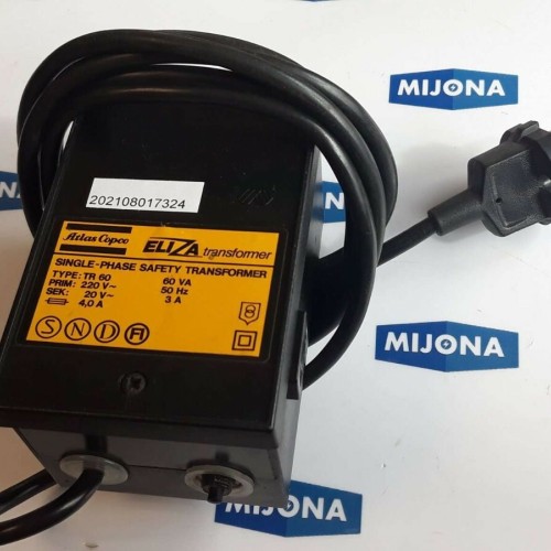 Atlas Copco TR60 ELIZA TRANSFORMER SINGLE PHASE SAFETY 220V 20V 4A 60VA 3A 50HZ