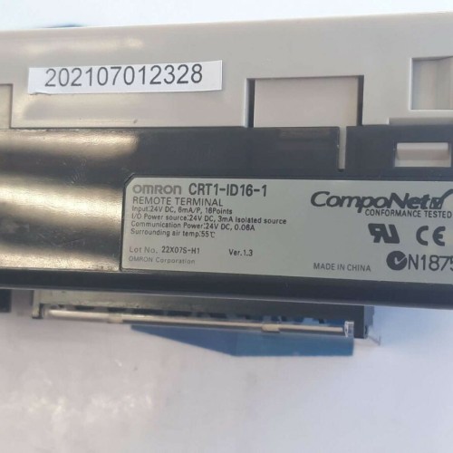OMRON CRT1 ID16 1 Input Module remote terminal DC 24V 0,06A IN: DC 24V 6mA